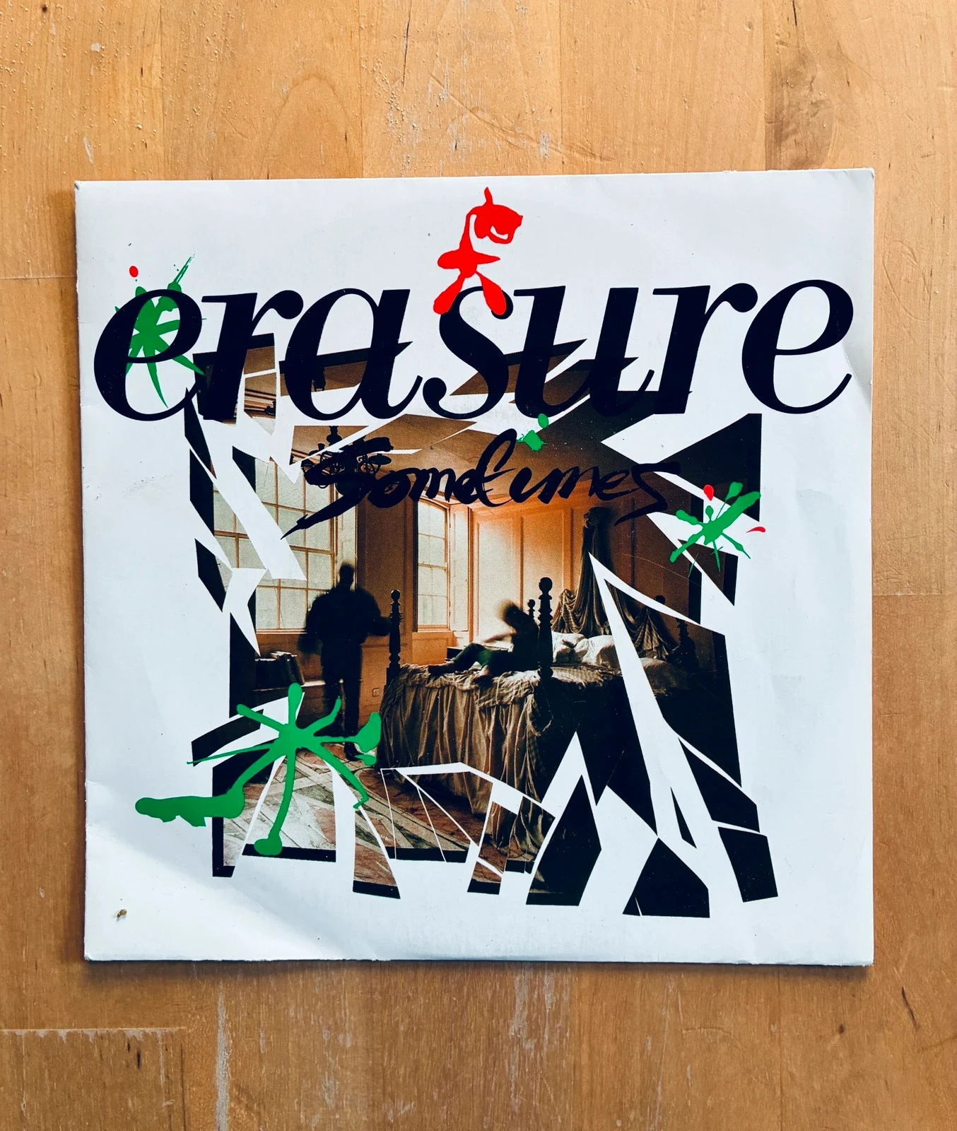 Disque vinyle 45T Erasure Sometimes.